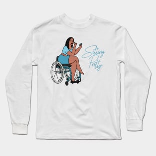 Sitting Pretty in Blue 2 Long Sleeve T-Shirt